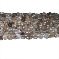 Perles Quartz rutile, pepite, poli, DIY .96 pouce, Vendu par brin