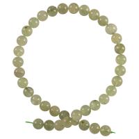 Pierre raisin naturelle, Prehnite nature, Rond, DIY & normes différentes pour le choix, vert .35 pouce, Vendu par brin