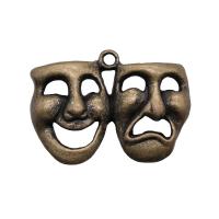 Zinc Alloy Jewelry Pendants, Mask, plated, fashion jewelry 