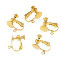 Brass Clip On Earring Finding 