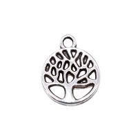 Zinc Alloy Hollow Pendants, Tree, plated 