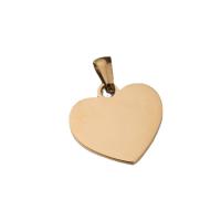 Stainless Steel Heart Pendants, 304 Stainless Steel, Vacuum Ion Plating, fashion jewelry & DIY 