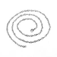 Stainless Steel Chain Necklace, 316 Stainless Steel, Unisex original color 