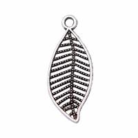 Zinc Alloy Leaf Pendants, plated, fashion jewelry 