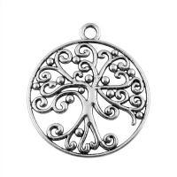 Zinc Alloy Hollow Pendants, Tree, plated, fashion jewelry 