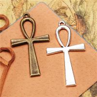 Zinc Alloy Cross Pendants, plated, DIY & hollow 