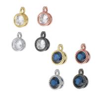 Cubic Zirconia Brass Pendants, plated, micro pave cubic zirconia Approx 1mm 