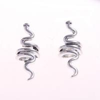 Zinc Alloy Finger Ring, Snake, Unisex, silver color 