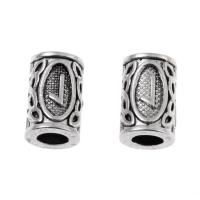 Zinc Alloy Tube Beads, Column, DIY, silver color Approx 5mm 