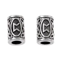 Zinc Alloy Tube Beads, Column, DIY, silver color Approx 5mm 