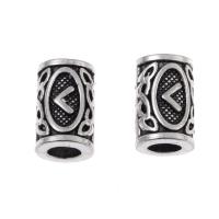 Zinc Alloy Tube Beads, Column, DIY, silver color Approx 5mm 