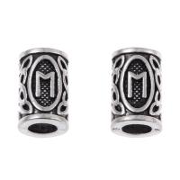 Zinc Alloy Tube Beads, Column, DIY, silver color Approx 5mm 