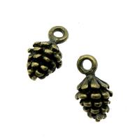 Zinc Alloy Jewelry Pendants, Pinecone, plated 