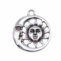 Zinc Alloy Jewelry Pendants, Round, plated 