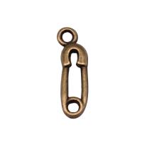 Zinc Alloy Tool Pendants, Safety Pin, plated, fashion jewelry 