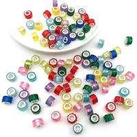 Abalorios estilo Europeo de resina, con fundición, Esférico, chapado en color de plata, Bricolaje & diferentes estilos para la opción, color mixto, 13mm, 10PCs/Set, Vendido por Set