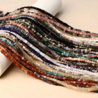 Mixed Gemstone Beads, Cube, polished, DIY cm 