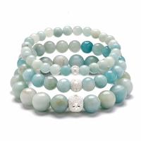 Amazonite bracelet, Rond, unisexe & normes différentes pour le choix, Vendu par PC