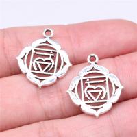 Zinc Alloy Hollow Pendants, antique silver color plated, vintage & Unisex 