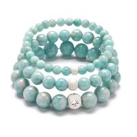 Amazonite bracelet, Rond, unisexe & normes différentes pour le choix, Vendu par PC