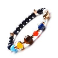 Gemstone Bracelets, Round & Unisex, 4mm, 6mm, 8mm, 10mm Approx 7.3 Inch 