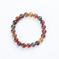 Rutilated Quartz Bracelet, Unisex, mixed colors Approx 19 cm 