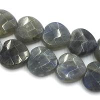 Perles en labradorite, coeur, DIY & facettes, gris, 10mm Environ 39 cm, Vendu par brin