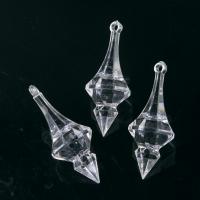 Transparent Acrylic Pendants, Teardrop, translucent Approx 1.5mm, Approx 