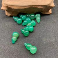 Grüner Chalcedon Anhänger, Kalebasse, unisex, grün, 10x20mm, verkauft von PC