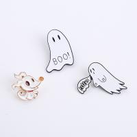 Enamel Brooch, Zinc Alloy, Ghost, Unisex 23-33mm 