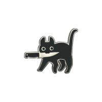 Enamel Brooch, Zinc Alloy, Cat, Unisex 