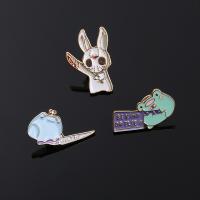 Enamel Brooch, Zinc Alloy, Cartoon, Unisex 30mm 