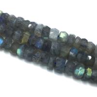 Perles en labradorite, DIY & facettes, gris Environ 39 cm, Vendu par brin