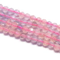 Perles de morganite, Rond, DIY & facettes, rose Environ 39 cm, Vendu par brin