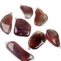 Red Agate Pendants, irregular, Unisex, red - 