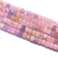 Perles de morganite, abaque, DIY & facettes, couleurs mélangées .35 pouce, Vendu par brin