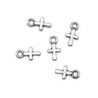 Zinc Alloy Cross Pendants, plated, silver color 