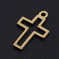 Stainless Steel Cross Pendants, 201 Stainless Steel, Vacuum Ion Plating, fashion jewelry & DIY & Unisex  