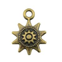 Zinc Alloy Jewelry Pendants, Sun, plated 