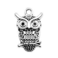 Pendentifs animaux en alliage de zinc, hibou, Placage, Vintage & unisexe, plus de couleurs à choisir, 20mm, Vendu par PC