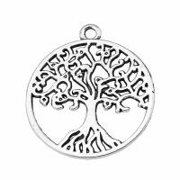 Zinc Alloy Hollow Pendants, Tree, plated, vintage & Unisex 