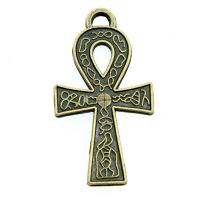 Zinc Alloy Cross Pendants, plated, vintage & Unisex 