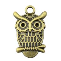 Pendentifs animaux en alliage de zinc, hibou, Placage, Vintage & unisexe, plus de couleurs à choisir Vendu par PC