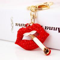 Zinc Alloy Key Clasp, Lip, high quality plated, fashion jewelry & Unisex & enamel nickel free 