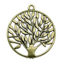 Zinc Alloy Jewelry Pendants, Tree, plated 