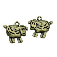 Pendentifs animaux en alliage de zinc, mouton, Placage, plus de couleurs à choisir Vendu par PC