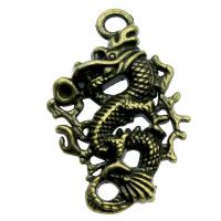 Pendentifs animaux en alliage de zinc, dragon, Placage, plus de couleurs à choisir Vendu par PC