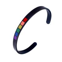 Acier titane bracelet manchette, unisexe, plus de couleurs à choisir, 65mm, Vendu par PC