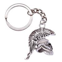 Zinc Alloy Key Clasp, Helmet, plated, vintage & Unisex 