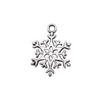 Zinc Alloy Jewelry Pendants, Snowflake, antique silver color plated, vintage & Unisex 